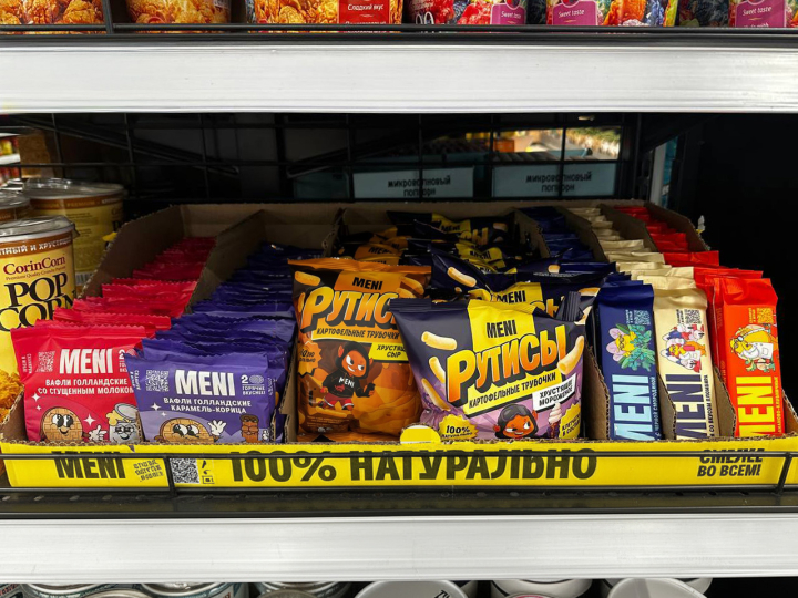 Снеки MENI начали продаваться в федеральной рознице