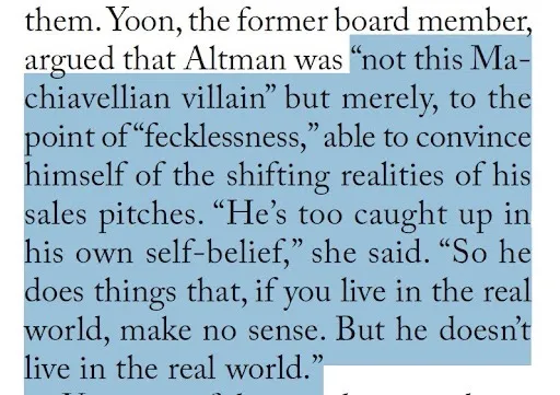 New Yorker: Сэм Альтман постоянно лжет на посту CEO OpenAI